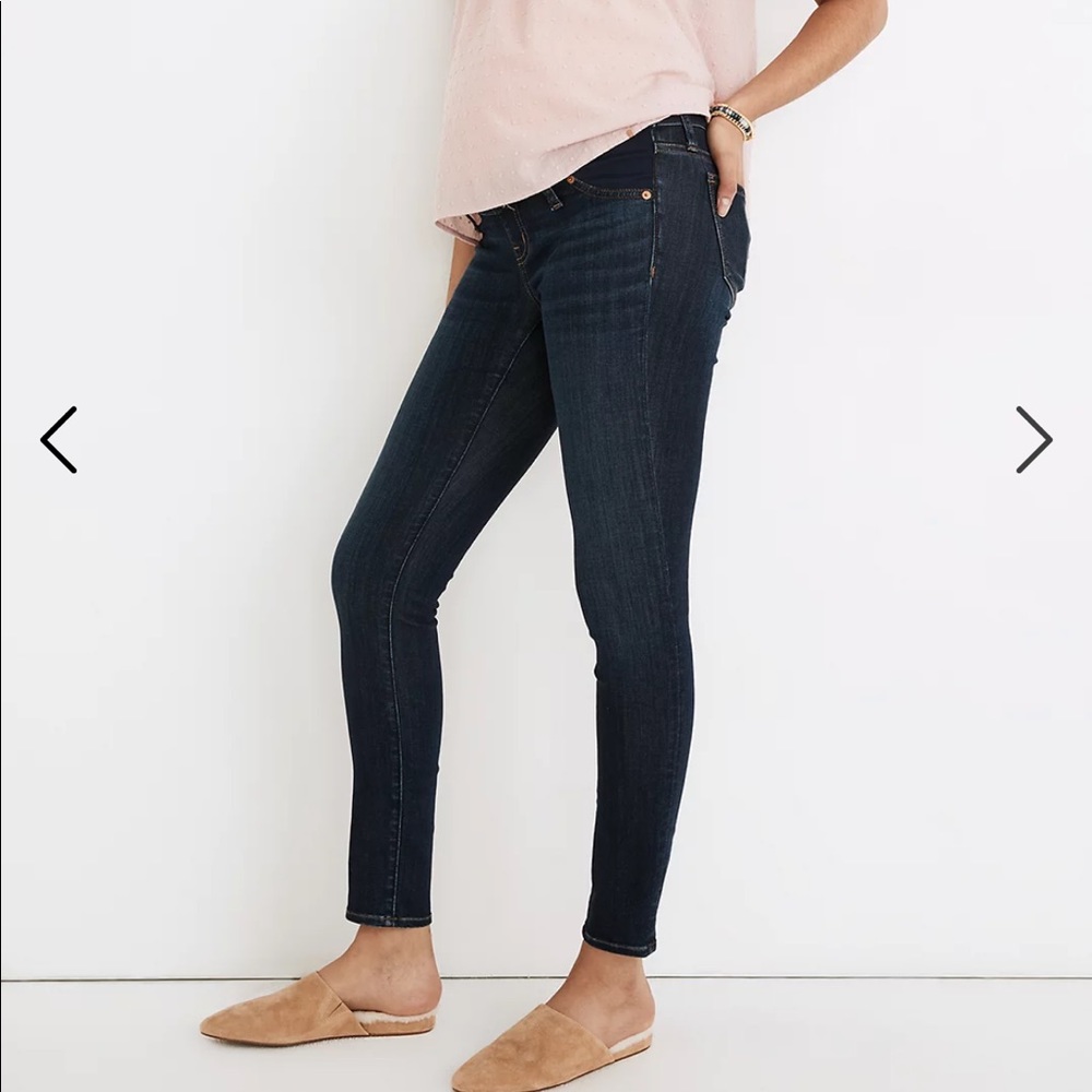 Madewell Dark Blue Ankle Skinny Jeans